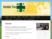 Tablet Screenshot of mobile-tierrettung.org